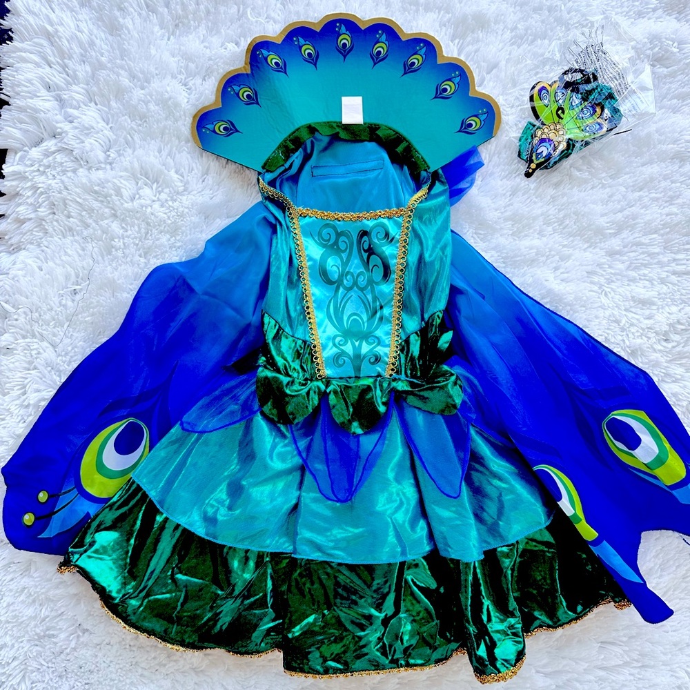 🦚 Peacock 🦚 Costume for Girls 🤍💚💜